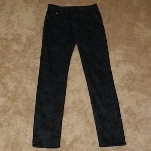 Black Lace Pattern Pants